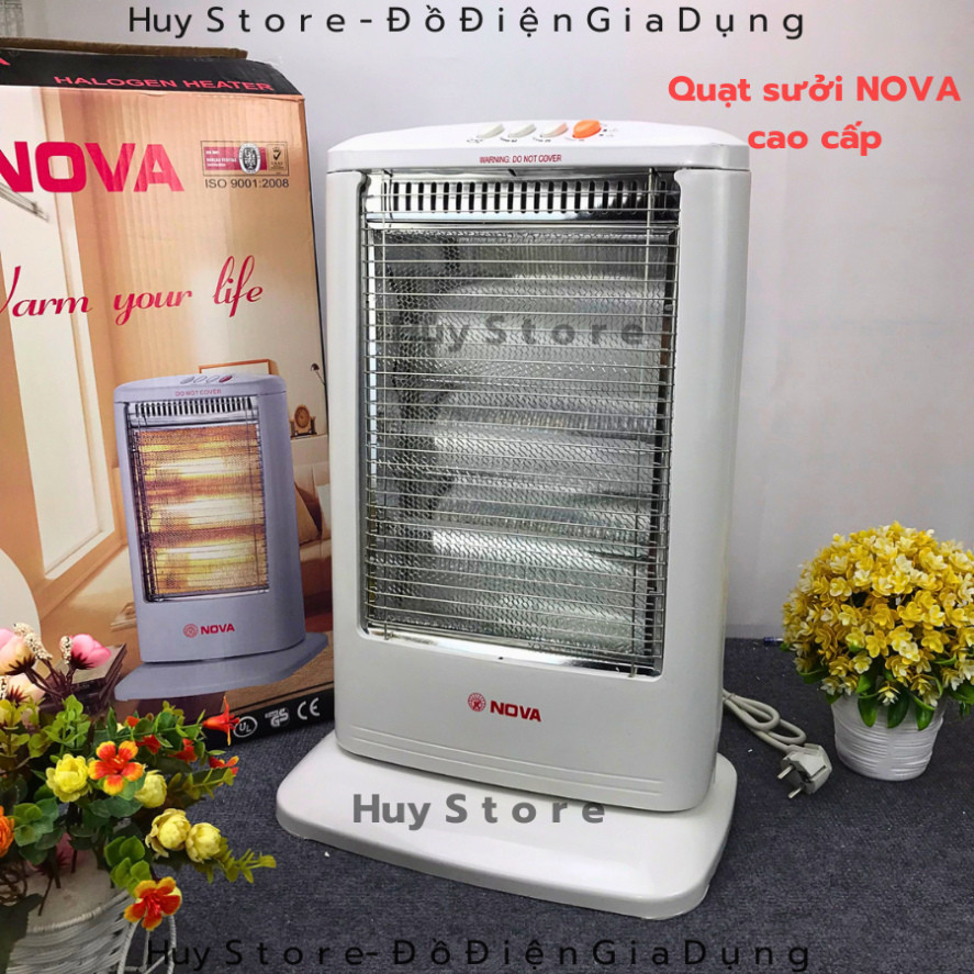 Quạt sưởi điện NOVA Halogen DH-066 chuẩn cao cấp , Đèn sưởi nhiệt NOVA DH-066 làm nóng nhanh không g