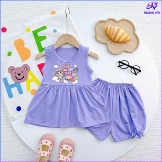 Combo 3 Bộ đồ bé in labubu, quần nhún thun thấm hút mồ hôi từ 6kg-27kg.GAIBEO09 -BABY