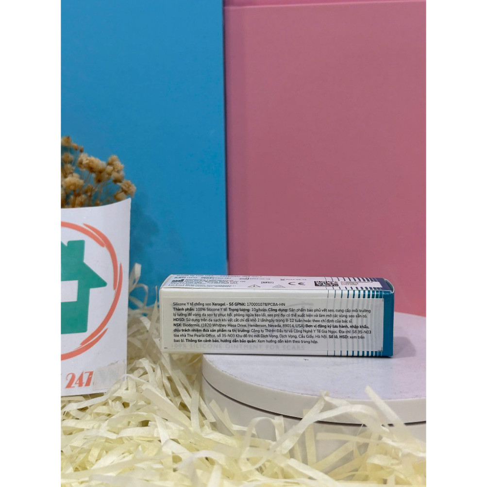 Kem liền sẹo Xeragel 10g 100% Silicone Biodermis