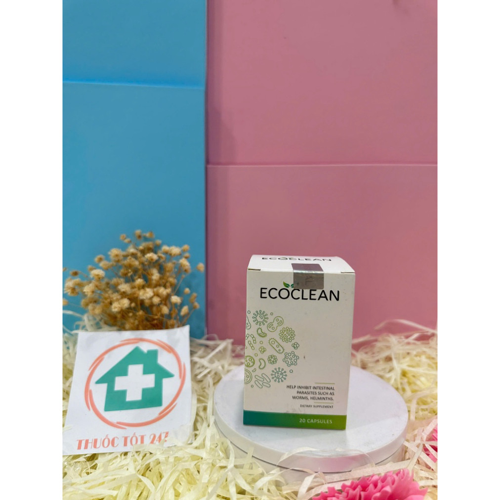 Viên Uống ECOCLEAN Hộp 20 viên - giúp ức chế ký sinh trùng đường ruột