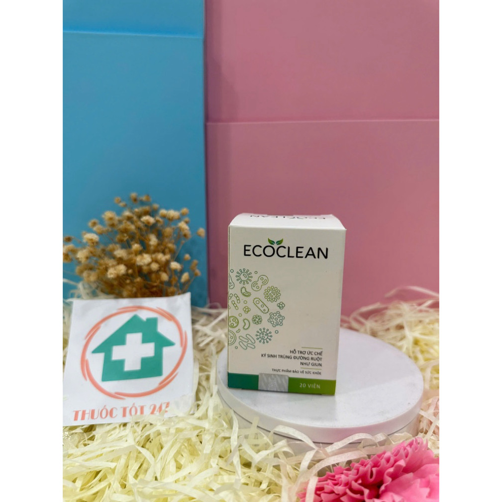 Viên Uống ECOCLEAN Hộp 20 viên - giúp ức chế ký sinh trùng đường ruột