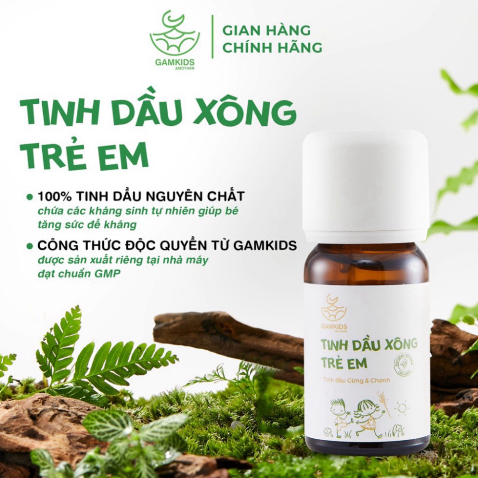 Tinh Dầu Xông Ngừa Ho Cho Bé Gamkids 10ml + quà tặng