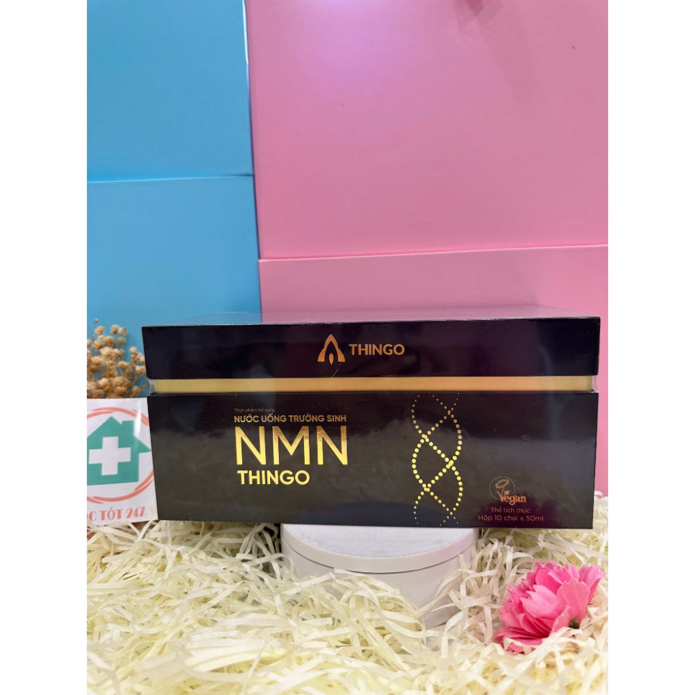 Nước uống trường sinh NMN Thingo ,trẻ hóa làn da, tăng cường sức khỏe, 1 hộp 10 chaix50ml