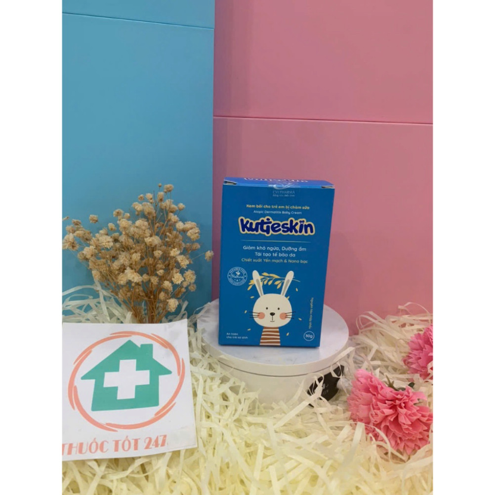 KUTIESKIN kem bôi chàm sữa cho bé, lác sữa giúp giảm ngứa, cải thiện bong tróc da, dưỡng ẩm sâu cho da