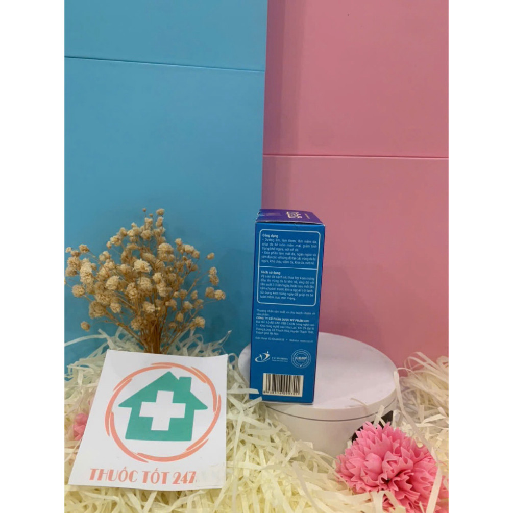 KUTIESKIN Kem bôi dưỡng ẩm mềm da cho trẻ sơ sinh và trẻ nhỏ, dầu hướng dương, bơ shea đức, tuýp 30g_ CHÍNH HÃNG