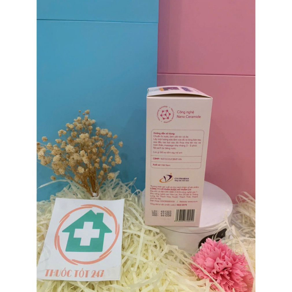 SỮA TẮM GỘI KUTIESKIN - Sữa tắm gội cho bé Kutieskin giúp làm sạch da, ngừa rôm xảy, mẩn ngứa, hăm da - Hộp 200ml