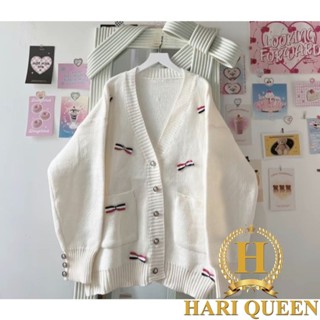 Áo khoác cadigan nam nữ nhiều nơ Thomm chất nỉ ngoại siêu đẹp siêu xinh hottrend 2024