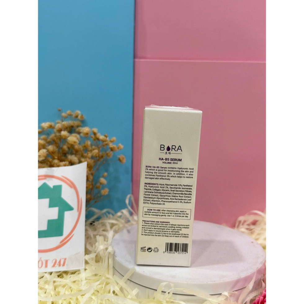 Serum Dưỡng Ẩm Nuôi Dưỡng Làn Da Trắng Hồng BORA HA-B5 Lọ 30ml