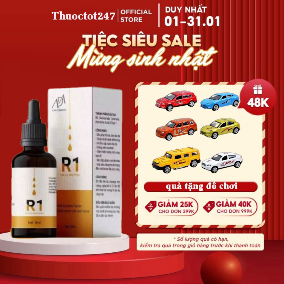 [Cam kết chính hãng] Serum R1  ADA GROUP Siêu Phục Hồi Da,Làm Săn Chắc Da & Mờ Vết Nhăn