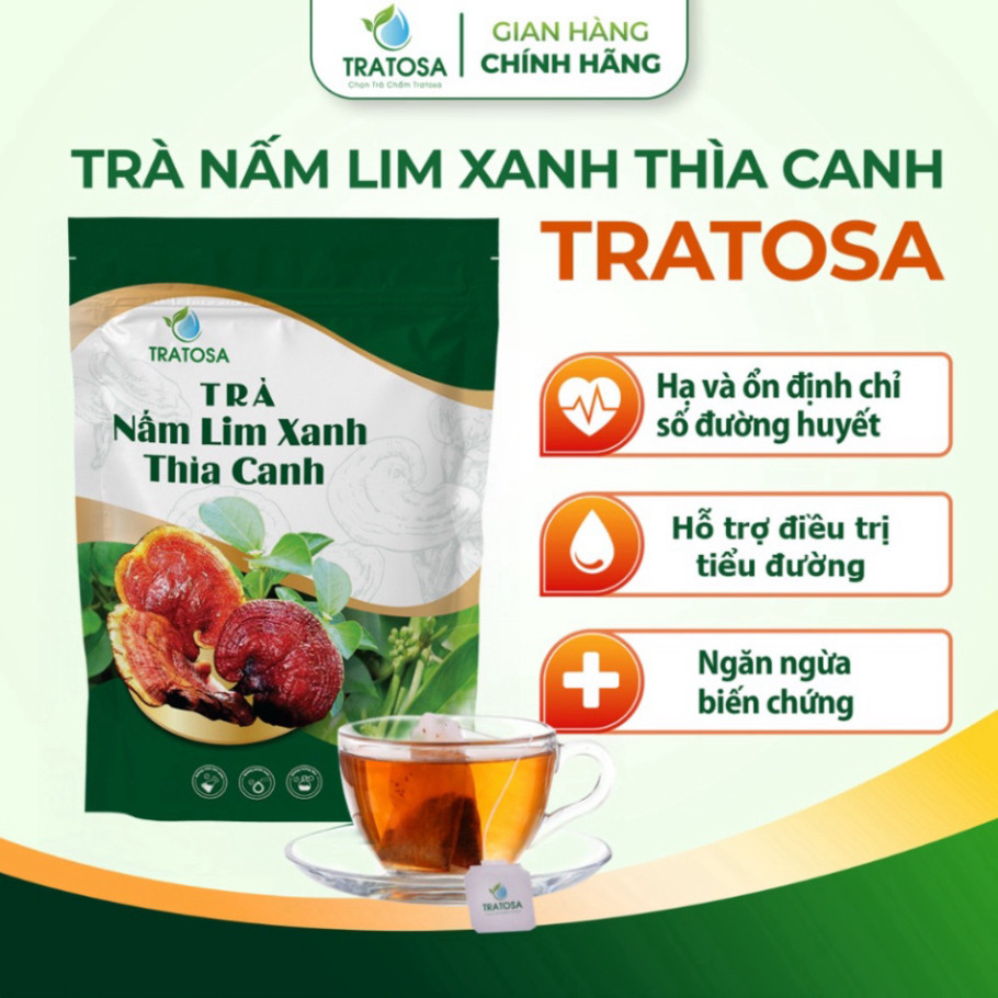 Trà Nấm Lim Xanh Thìa Canh Tratosa - Trà Hỗ Trợ Giảm Tiểu Đường Và Ổn Định Đường Huyết Chính Hãng- Mẫu Mới Nâng cấp