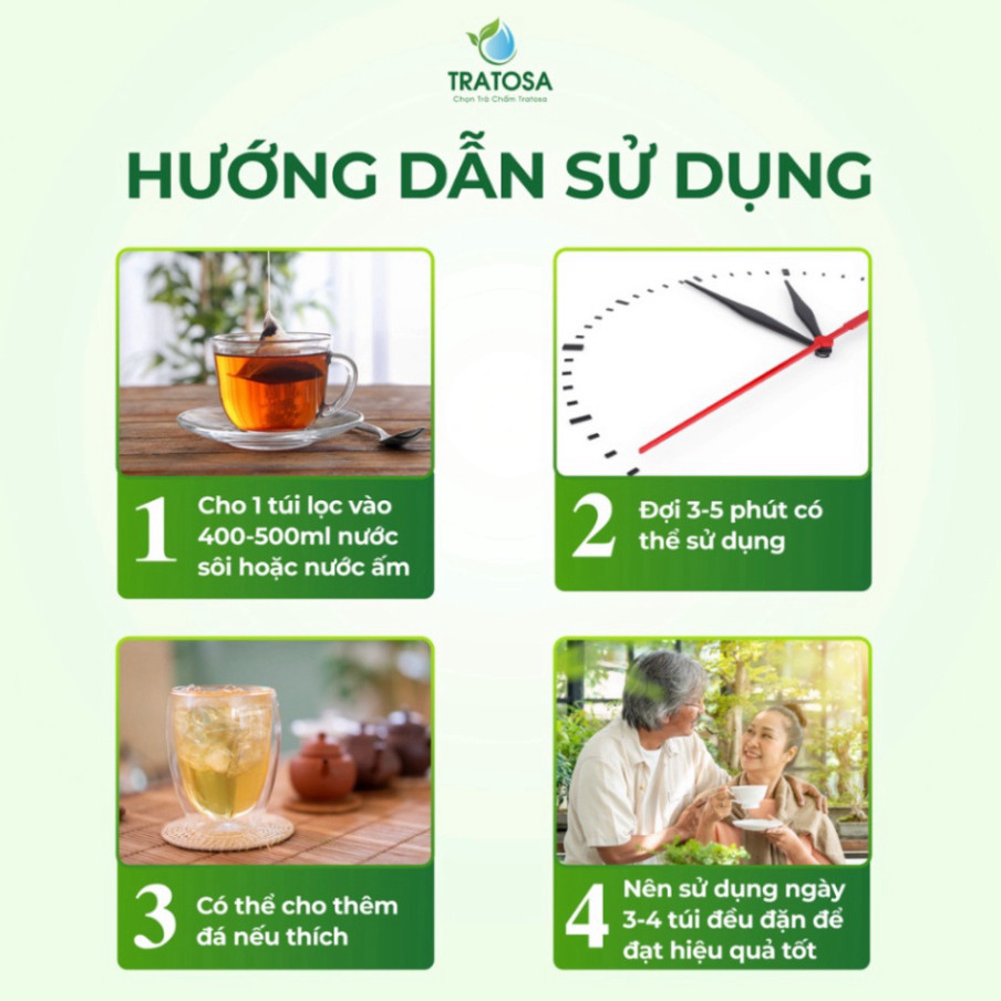 Trà Nấm Lim Xanh Thìa Canh Tratosa - Trà Hỗ Trợ Giảm Tiểu Đường Và Ổn Định Đường Huyết Chính Hãng- Mẫu Mới Nâng cấp