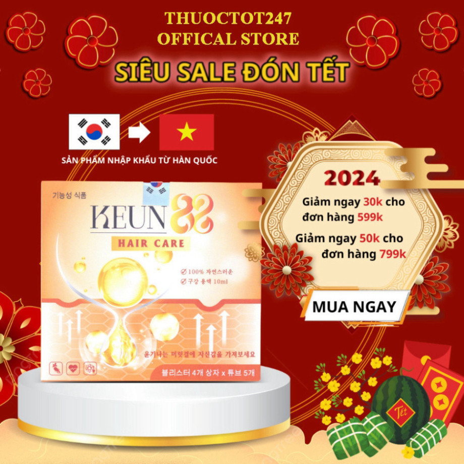 KEUN88 Kích mọc tóc hàn quốc, tinh chất nhân sâm giảm gãy rụng tóc, dưỡng tóc nhanh dàI - Keun88