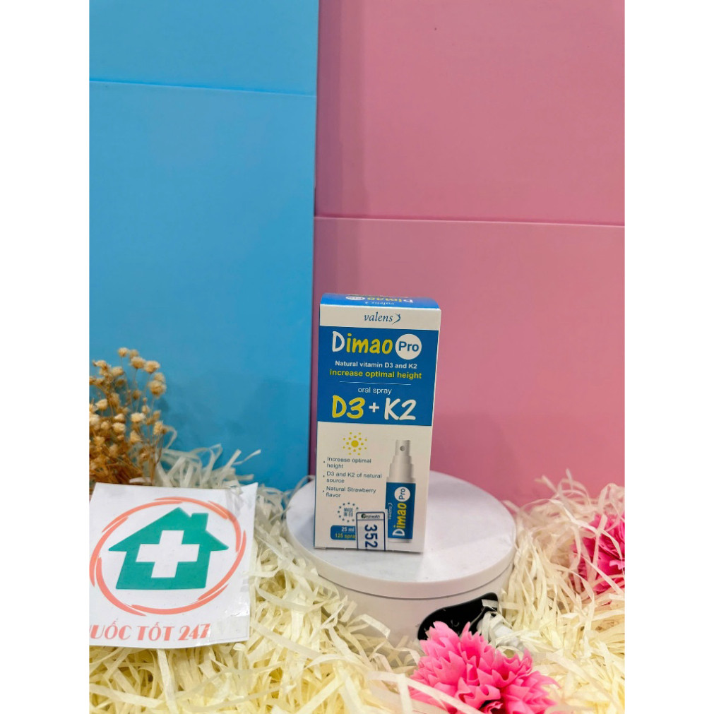 ✅ Tăng Chiều Cao Cho Trẻ Dimao Pro Vitamin D3 + Keovon Vitamin K2