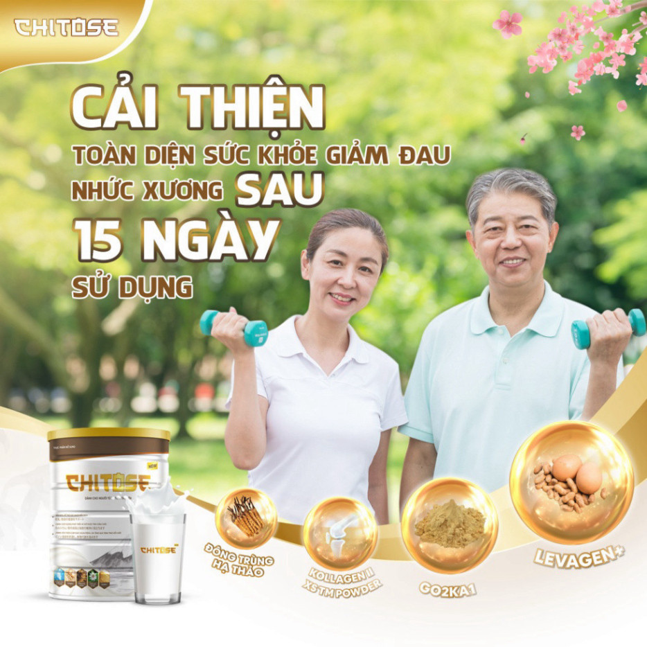 Sữa dinh dưỡng cho người cao tuổi Chitose - Ổn định huyết áp, cải thiện xương khớp, phục hồi sức khoẻ từ Nhật hộp 300G