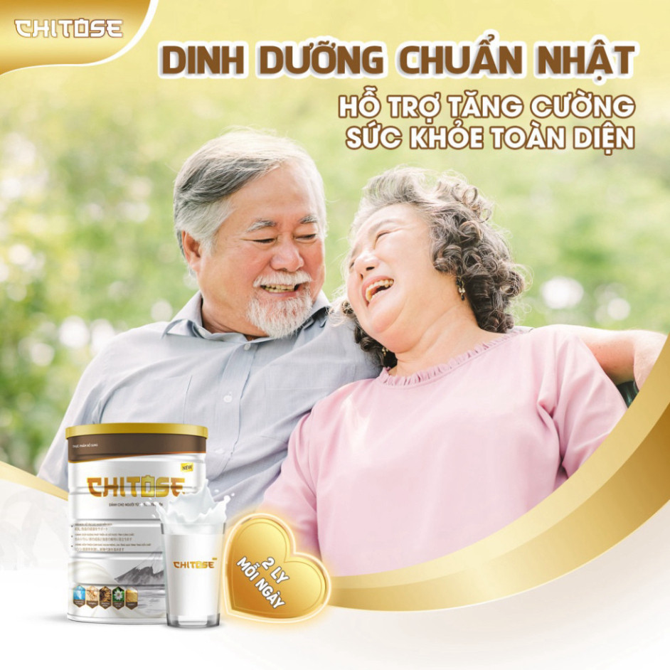 Sữa dinh dưỡng cho người cao tuổi Chitose - Ổn định huyết áp, cải thiện xương khớp, phục hồi sức khoẻ từ Nhật hộp 300G