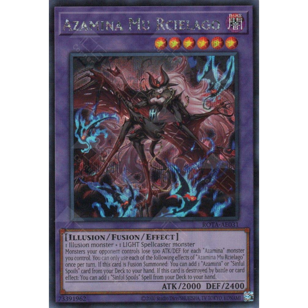[ Bài Yugioh Chính Hãng ] ROTA-AE031 Azamina Mu Rcielago