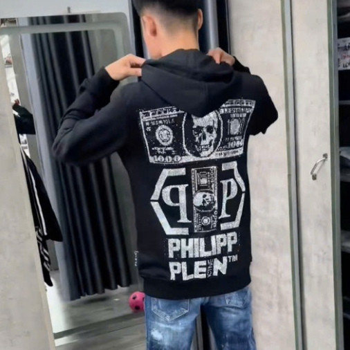 Áo Khoác Philipp Plein Cao Cấp Chất Liệu Nỉ L1 Cao Cấp - Áo Khoác Philipp Hàng Quảng Châu Phong Cách Trẻ Hot Trend 2024
