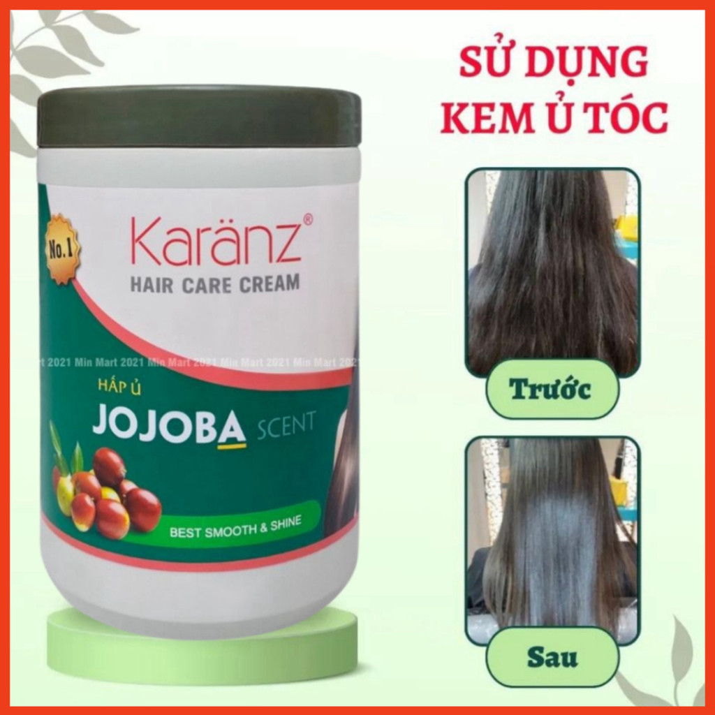 Hấp dầu ủ bóng mượt tóc JOJOBA karanz thơm mềm tóc 1000ml