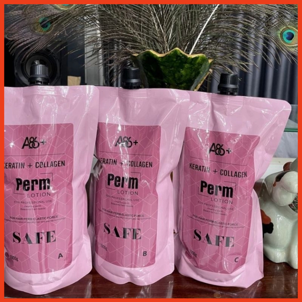 THUỐC UỐN DUỔI TÓC A86 Safe Hồng 1000 ML