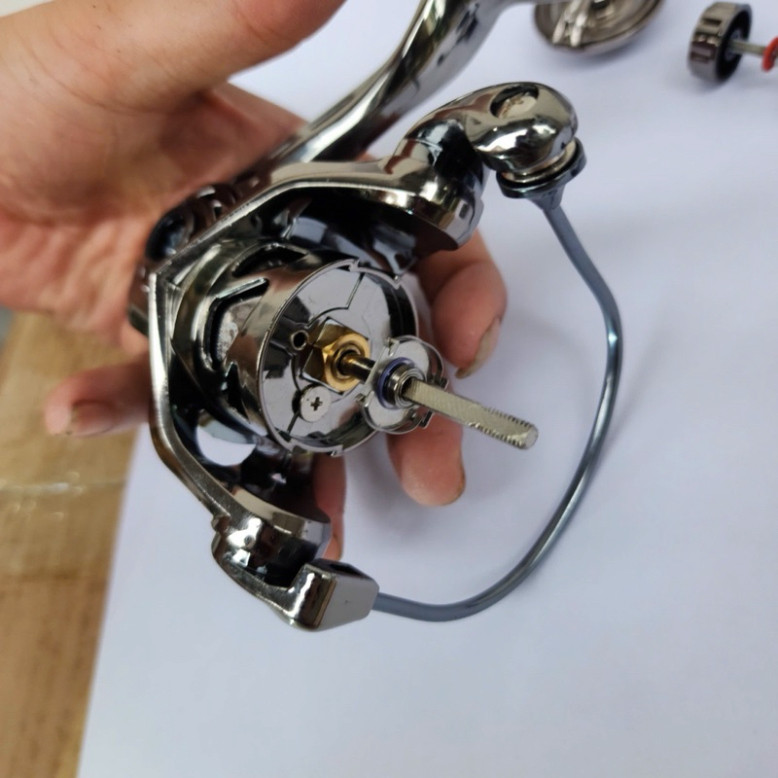 Máy Lure Đứng Cao Cấp Orca  D01 Có Sẵn Dây Pe-  Siêu Tiện lợi tay quay đơn, tay quay đôi hàng hót121