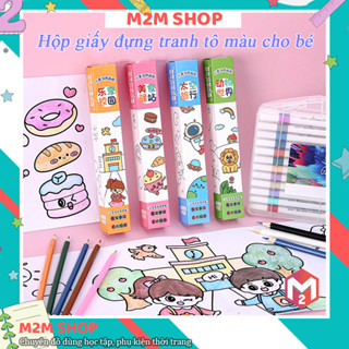  Hộp giấy đựng tranh tô màu cho bé nhiều hình dễ thương tranh hoạt hình tô màu cute dài 87cm 