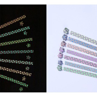 Giấy gập sao may mắn nhiều màu sắc ngẫu nhiên (một set gồm 50 tờ)