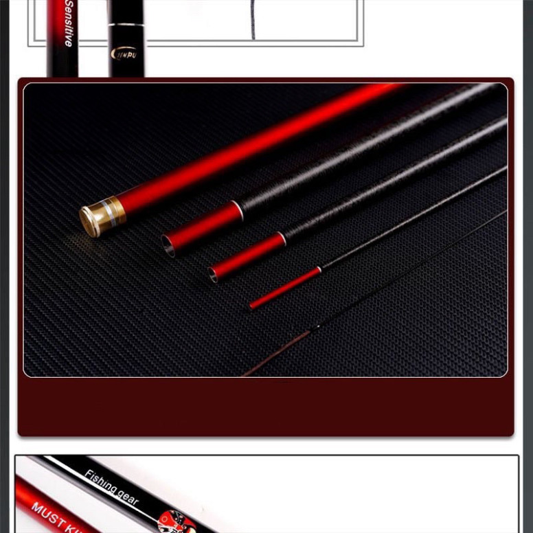 Cần cây tay Quỷ Vương 8H - Tặng nhẫn chống trơn và đọt phụ cao cấp hàng hót121h