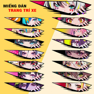 Decal tem dán xe máy Ô TÔ 3D che vết xước, chống nước, chống bay màu, 28cm lột dán