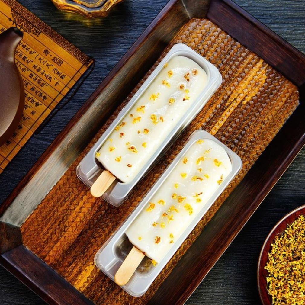 [Bánh Mochi cao cấp] Bánh Mochi cao cấp hoa quế, Bánh mochi nhân đậu đỏ hình cây kem đặc sản Thượng 