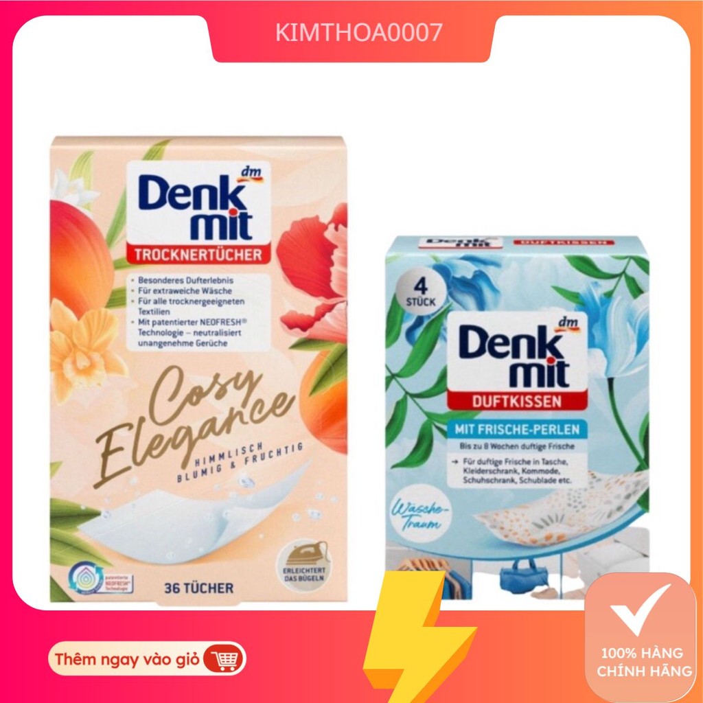 (Hàng Đức) Túi Thơm, Giấy Thơm Denkmit Lenor