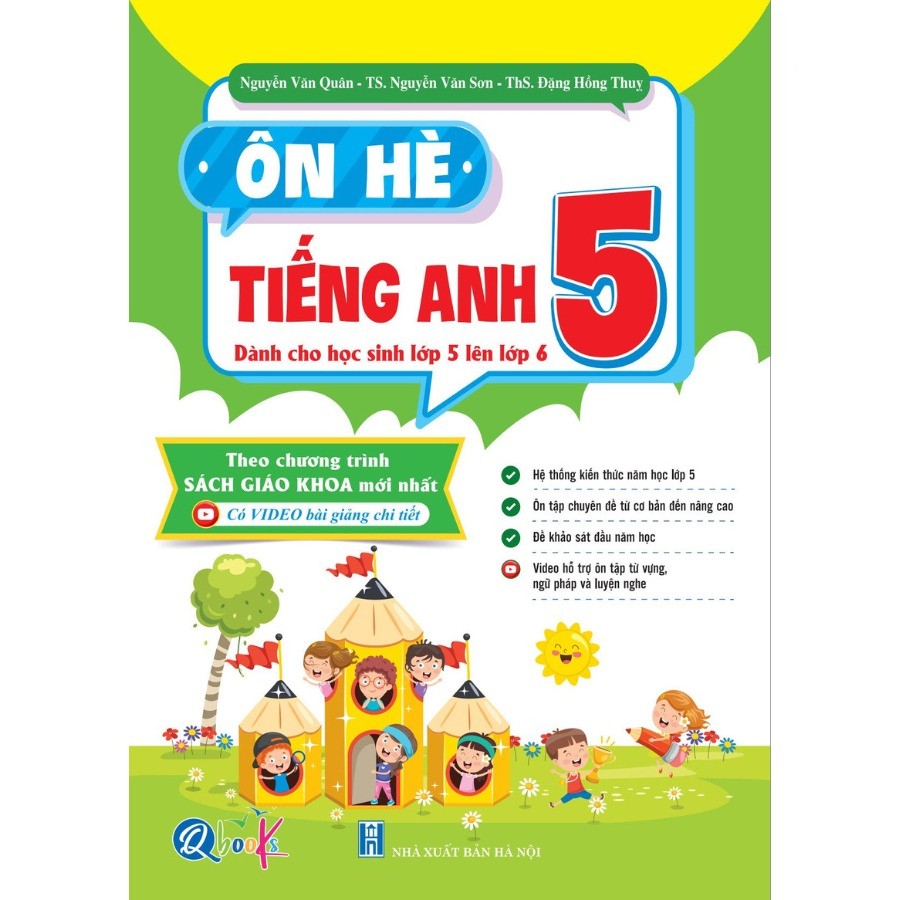 Sách - Ôn Hè TIẾNG ANH 5 - QBooks - Bản Quyền