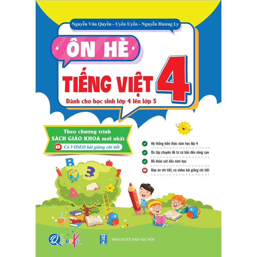 Sách - Ôn Hè TIẾNG VIỆT 4 - QBooks - Bản Quyền