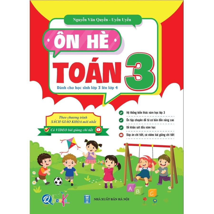 Sách - Ôn Hè TOÁN 3 - QBooks - Bản Quyền