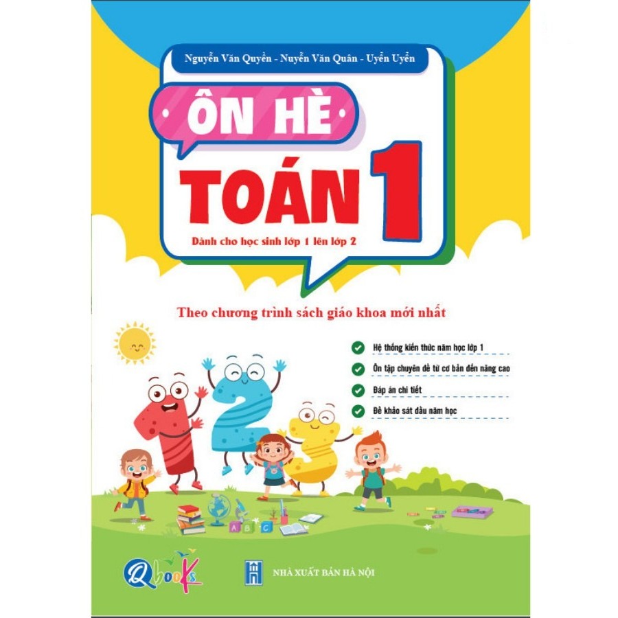 Sách - Ôn Hè TOÁN 1 - QBooks - Bản Quyền