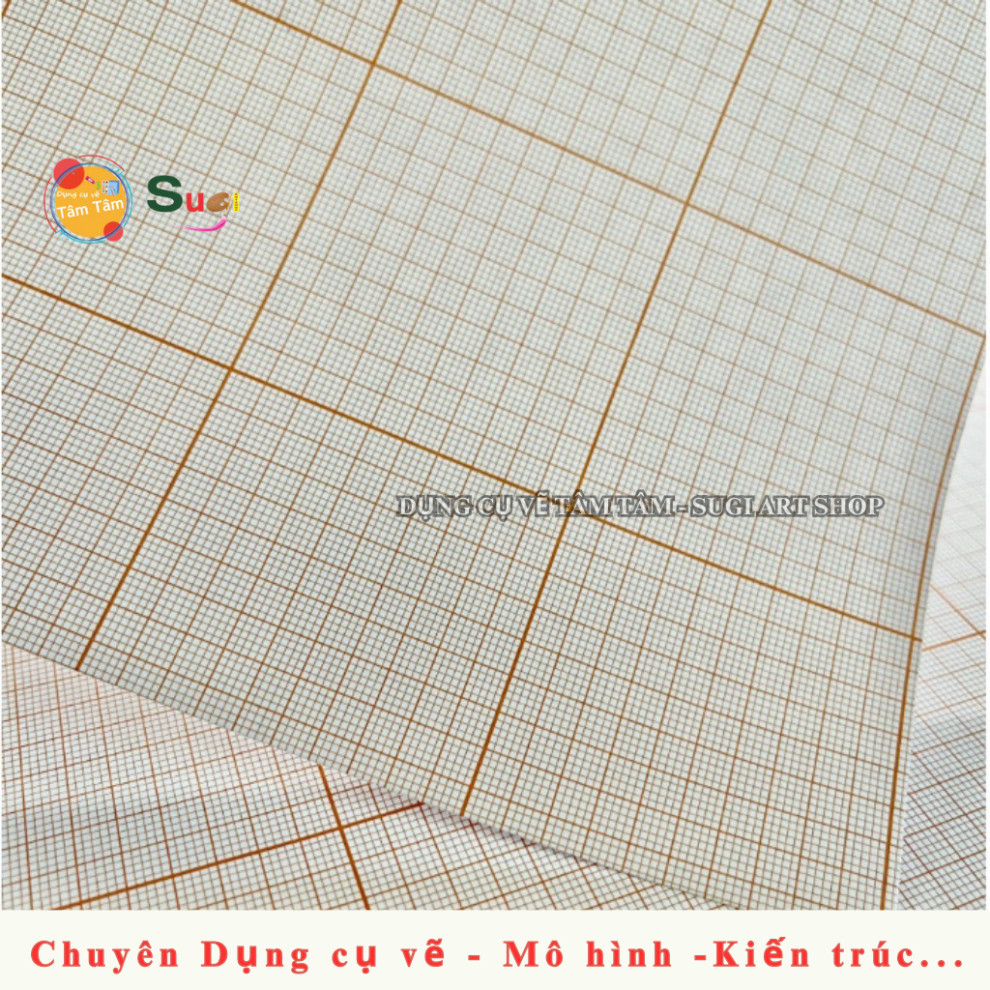 Giấy ô ly, giấy vẽ kỹ thuật ô ly khổ A3, A4