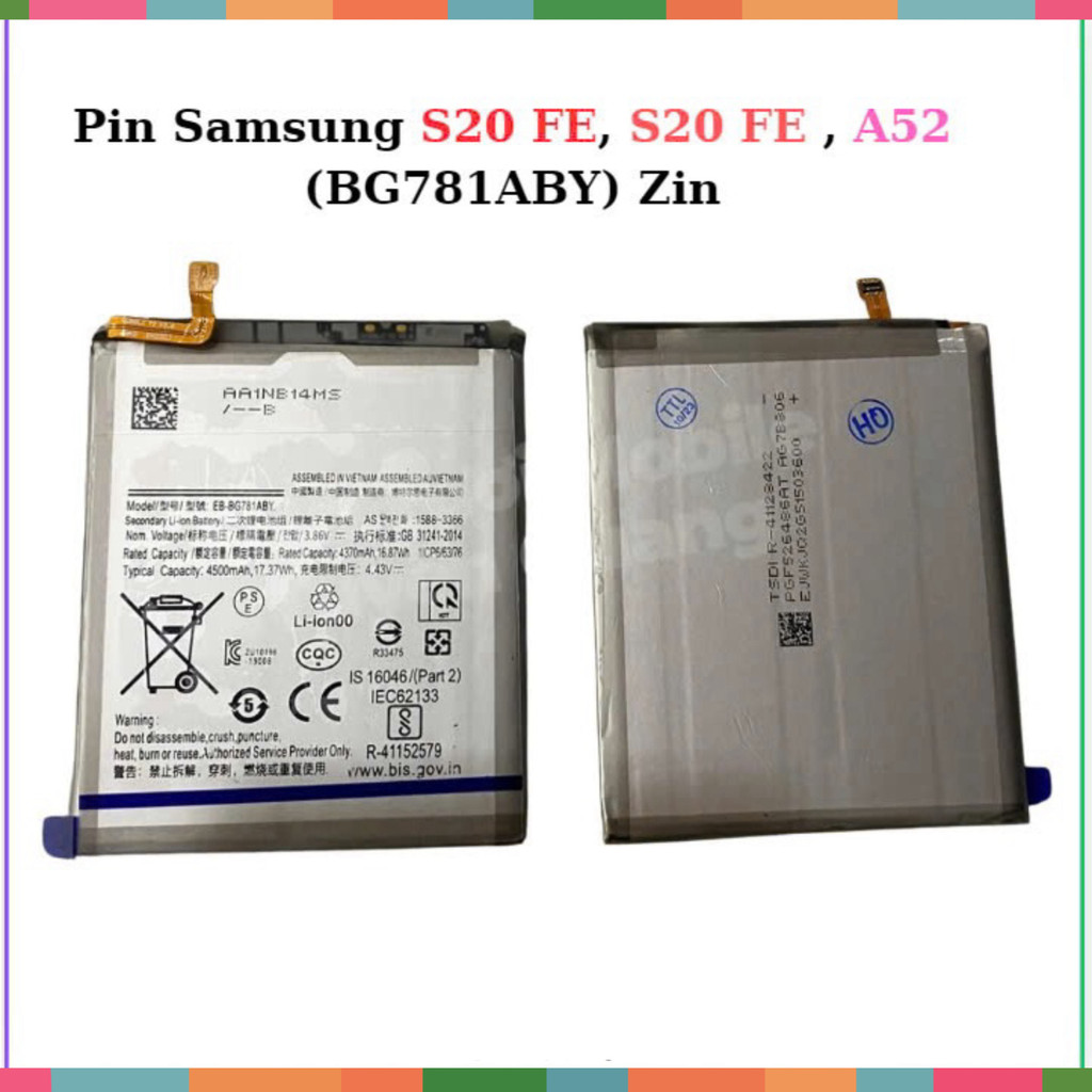 Pin Samsung S20 FE, S20 FE , A52 (BG781ABY) Zin