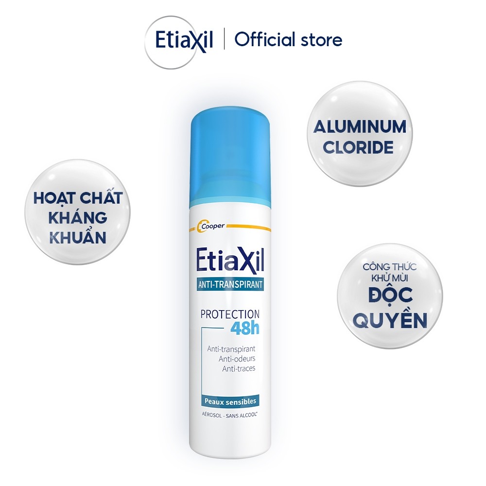 Xịt Khử Mùi Toàn Thân Etiaxil Bảo Vệ Kép 150ml