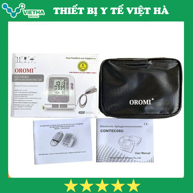Máy Đo Huyết Áp Kèm SpO2 Oromi Contec-08C