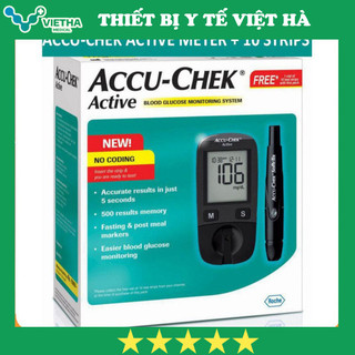 Máy đo đường huyết Accu chek active tặng 50 que thử và 50 kim
