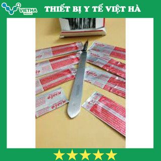 Hộp 100 Lưỡi dao mổ KIATO (tặng 1 cán dao mổ)