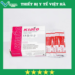 Hộp 100 Lưỡi dao mổ KIATO (tặng 1 cán dao mổ)