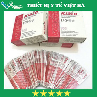 Hộp 100 Lưỡi dao mổ KIATO (tặng 1 cán dao mổ)