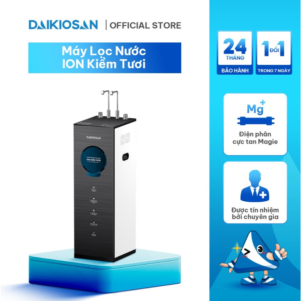 Máy Lọc Nước ION Kiềm Tươi Nóng Lạnh Giàu Hydrogen Máy Lọc Daikiosan DN104 DN204 DN304 Tủ Đứng Sang Trọng