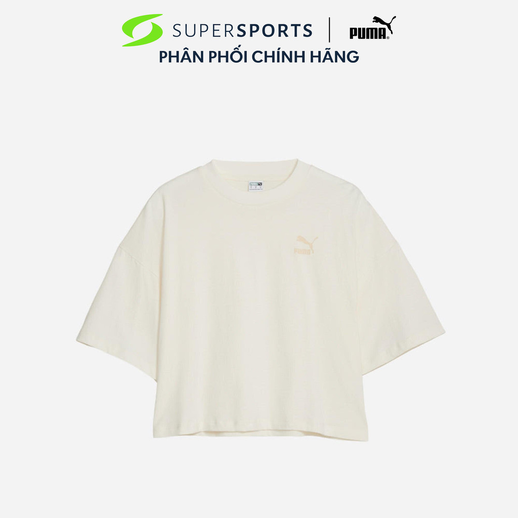 Áo Crop-Top Nữ Puma Classics Oversized - Trắng  - 62138199