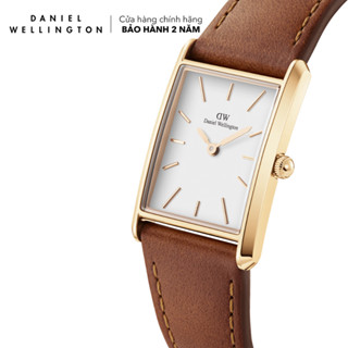 Đồng hồ nữ Daniel Wellington dây da - DW00100696 Bound 32x22 Durham G White Unisex Mặt Bạc 32x22 mm