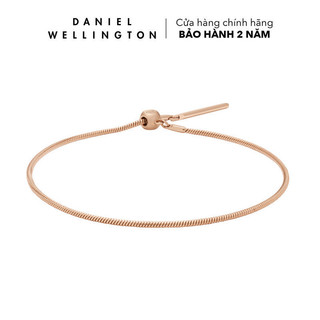  Vòng tay lắc tay Daniel Wellington Gắn Charm - Charm Snake Bracelet RG 185mm màu Vàng hồng - DW00400394 