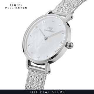  Đồng hồ Nữ Daniel Wellington Dây Lưới - DW00100592 Petite Lumine Pressed Piano MOP Mặt Xà Cừ Trắng 28mm 
