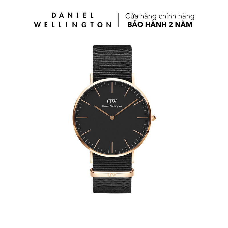 Đồng hồ Nam Daniel Wellington dây Vải nato - Classic Cornwall 40mm DW00100148