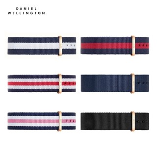  Dây vải nato đồng hồ Daniel Wellington 18mm khóa màu vàng hồng - Cho đồng hồ Classic 36mm 