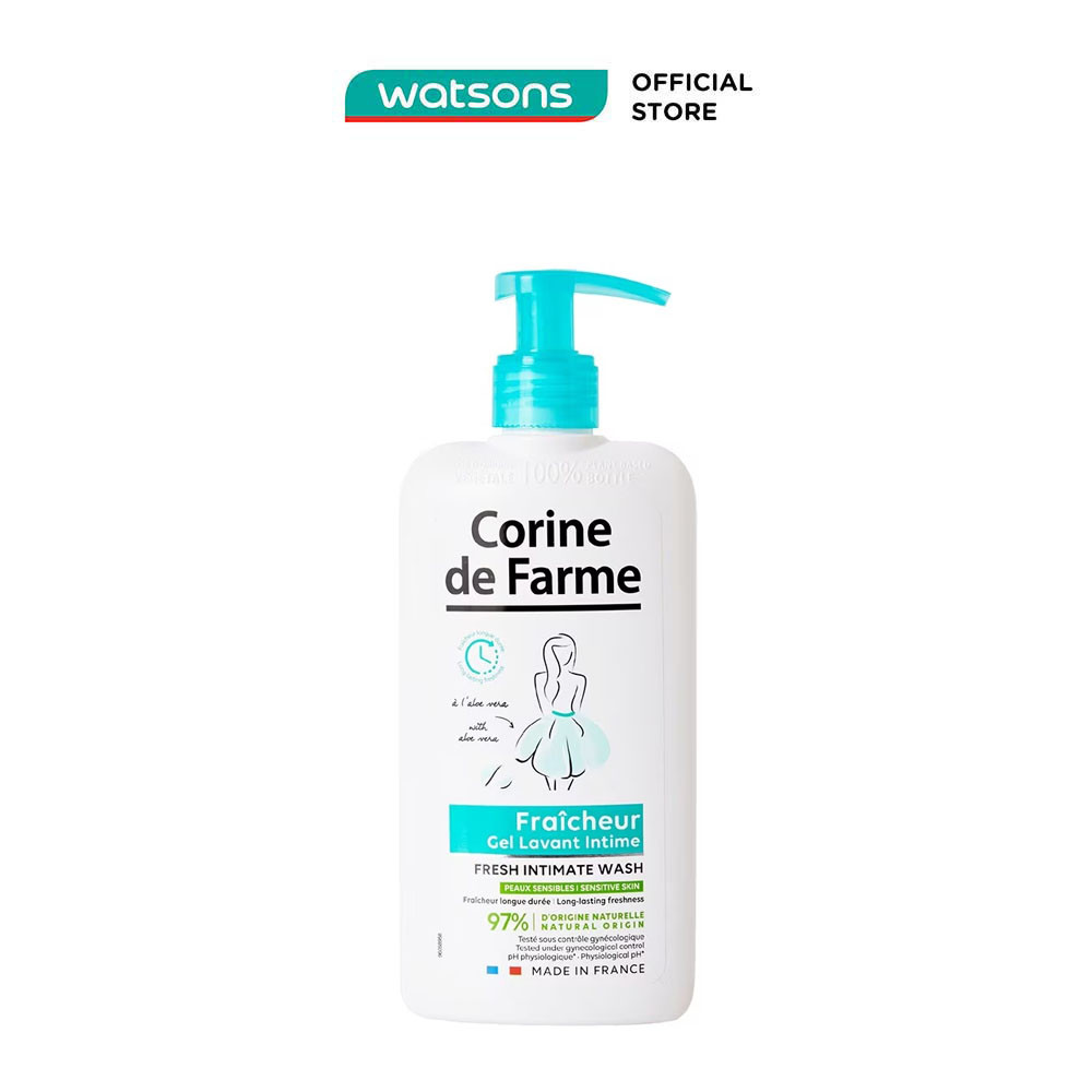 Gel Làm Sạch Và Khử Mùi Vùng Kín Corine de Farme Intimate Gel Fresh 250ml